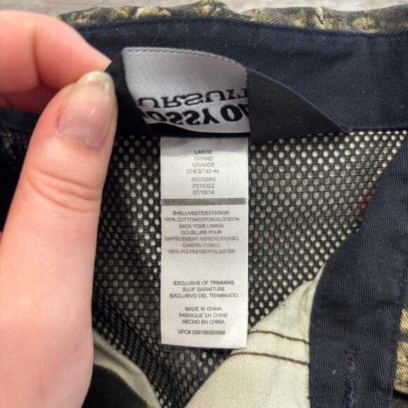 Mossy Oak Shirt Pursuits Camouflage Mens L Mesh Lined Outdoors Button Realtree - Picture 5 of 8